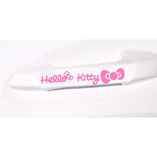 สติ๊กเกอร์ติดที่จับประตู แพ็ค4ชิ้น สติ๊กเกอร์คิตตี้ Hellokitty