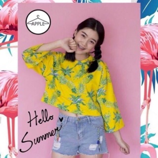 ⭐️Hello..summer สีสวย ลายฮิตมากๆ👚🌈