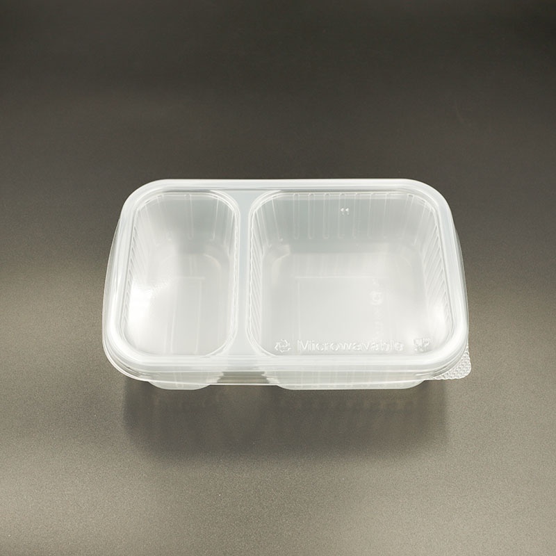 กล่องข้าวพลาสติก 550 ml 2 ช่อง - รูปที่ 2