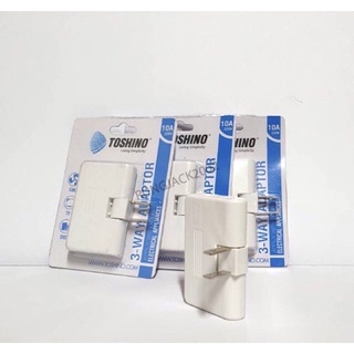 TOSHINO ปลั๊กพับได้3-WAY ADAPTOR รุ่นTN.335