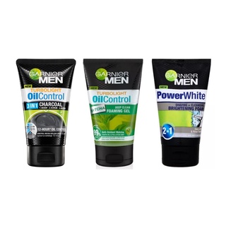 GARNIER MEN Turbolight Oil Control Foam การ์นิเยเมนโฟมทำความสะอาดผิวหน้า 100 มล.