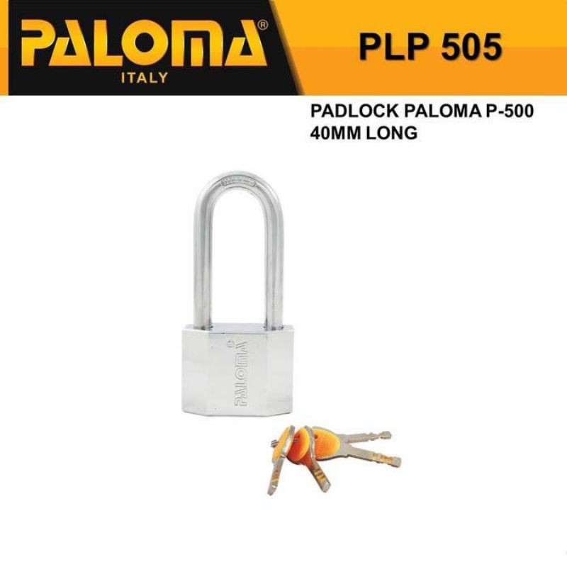 Paloma PLP 505 P-500 40 MM กุญแจรั้วคอยาวยาว