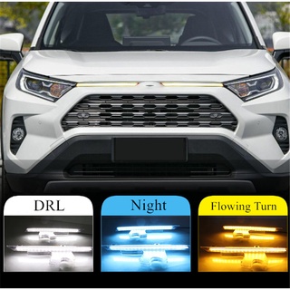 ไฟหน้า ไฟเลี้ยว LED DRL 3 สี สําหรับ Toyota RAV4 2019-2021