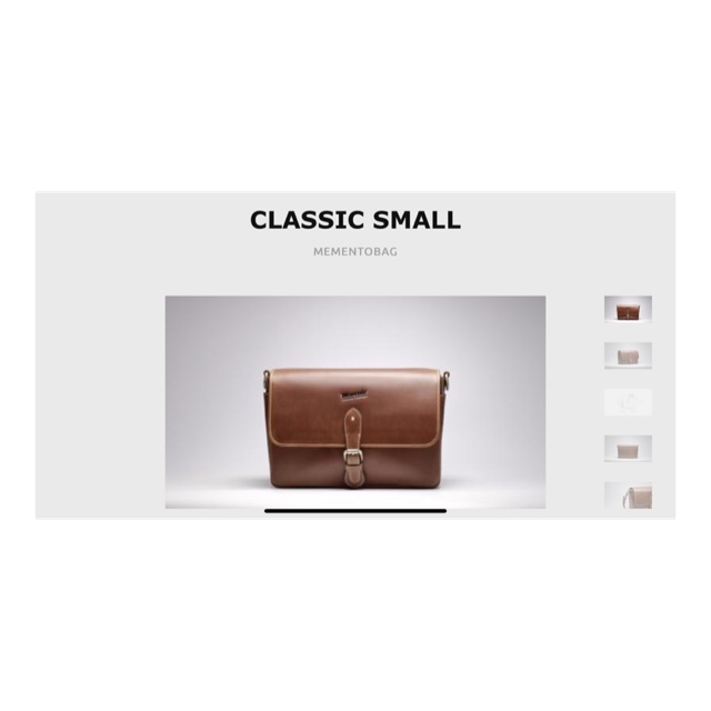 Memento bag classic small