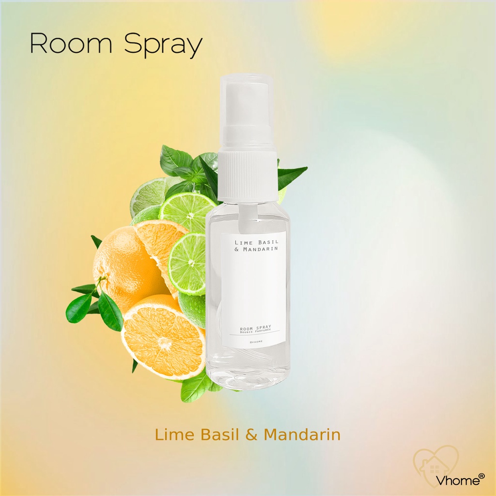 Room Spray ขนาดพกพา สเปรย์น้ำหอม ปรับอากาศ กลิ่น Lime Basil  Mandarin 35 ml น้ำหอมปรับอากาศ น้ำหอมในห้อง กลิ่นแนวอโรม่า