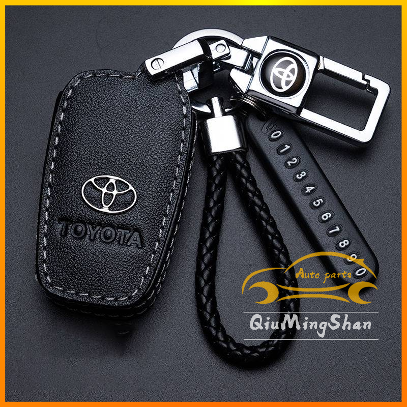 Toyota Chr Rav4 Yaris Vios Altis Camry โตโยต้า เคสกุญแจรีโมทรถยนต์ แบบหนัง สําหรับ