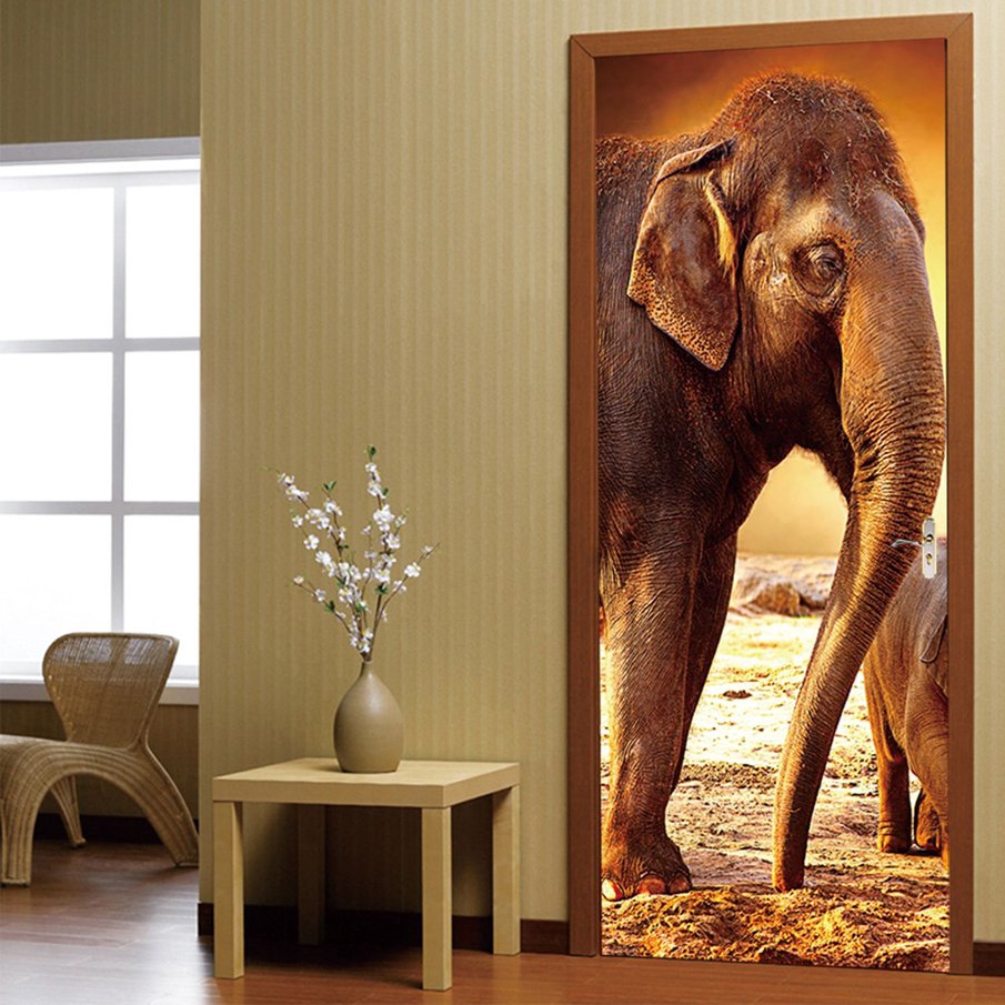 India Vintage Poster Elephant Room Travel Decor Art Bedroom