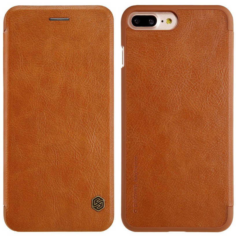 NILLKIN เคส iPhone 7 Plus, 8 Plus เคสหนัง Nillkin Qin Leather สีน้ำตาล (ของแท้💯%)