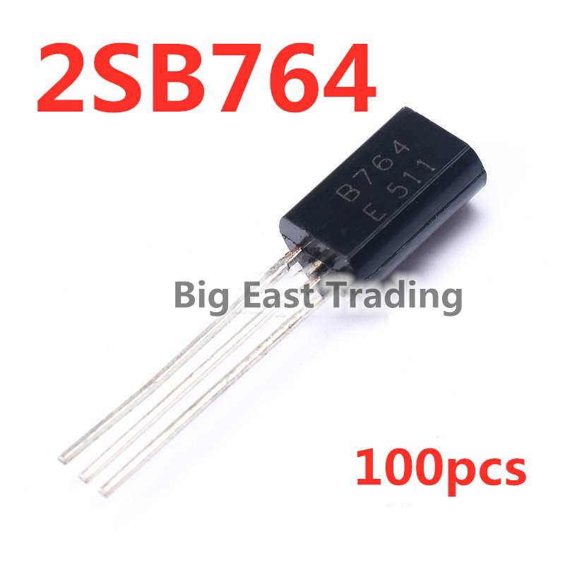 100 ชิ้น B764 2SB764 TO-92L 1A 50V 0.9W รับประกันคุณภาพ