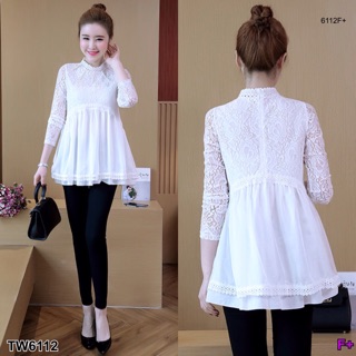 เสื้อลูกไม้ กางเกงเลคกิ้ง
