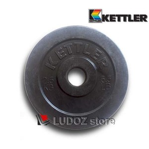 KETTLER แผ่นน้ําหนักยาง 2.5 Kg Dumbell Rubber Plate Barbell 2.5kg