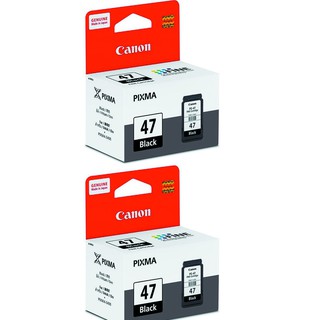 CANON PG-47BK For Canon : Pixma E400 / E410 / E480 / E4270 2 ชิ้น