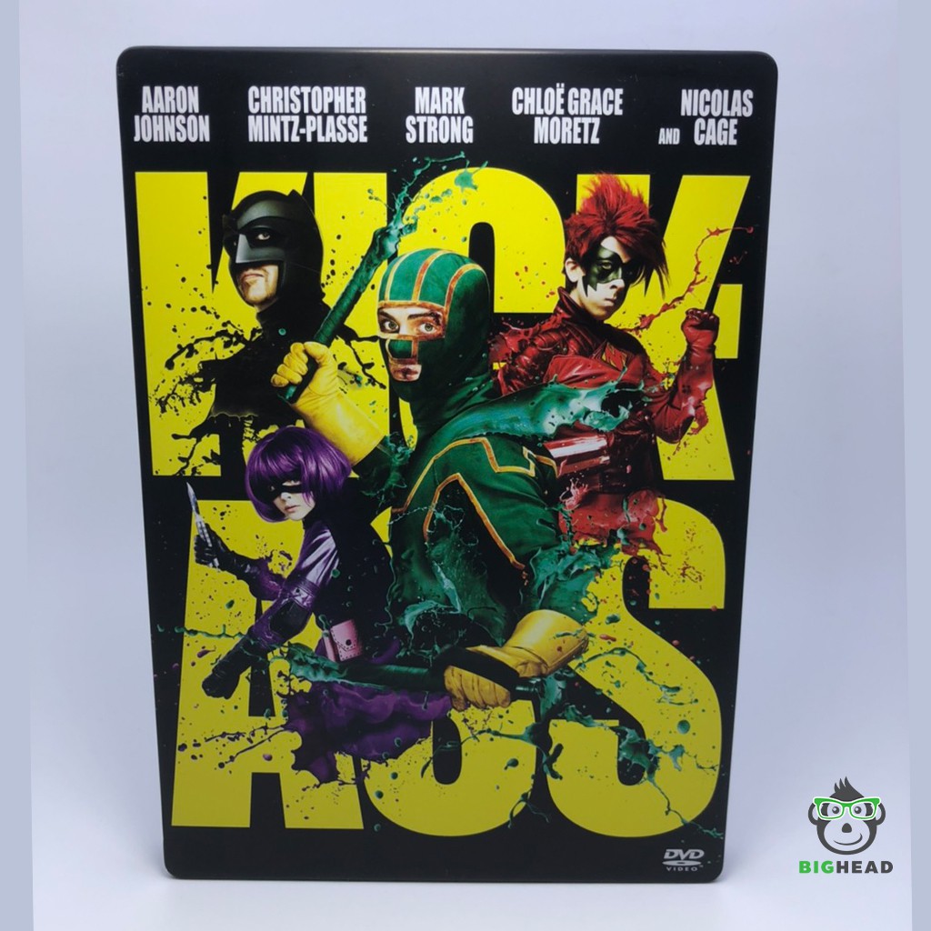 DVD Steelbook Kick-Ass ดีวีดี กล่องเหล็ก เกรียนโคตรมหาประลัย [มือสอง]