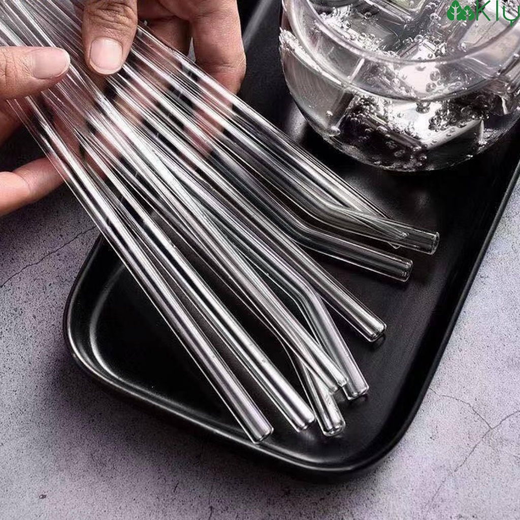 หลอดแก้วดูดน้ำ  แปรงล้างหลอด  glass straws แก้วเยติ
