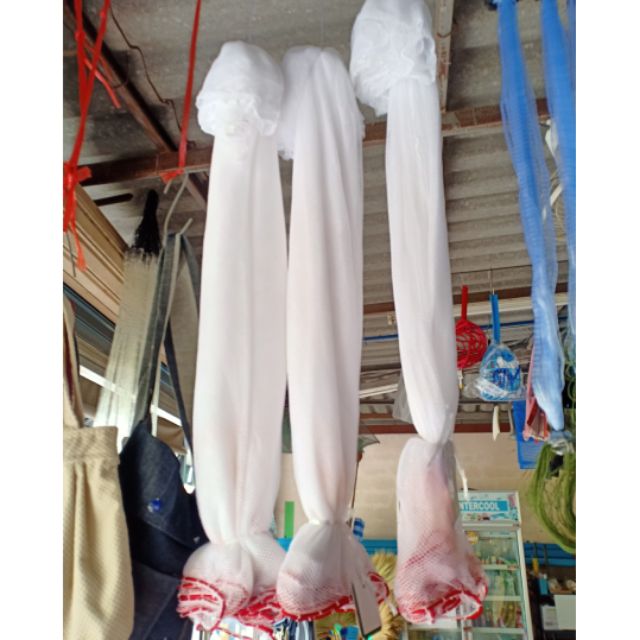 ผ้าส่อนขาวเย็บสำเร็จ อวนลาก ดางส่อน ตราเรือใบ อวนลากปลา ดางกวด
