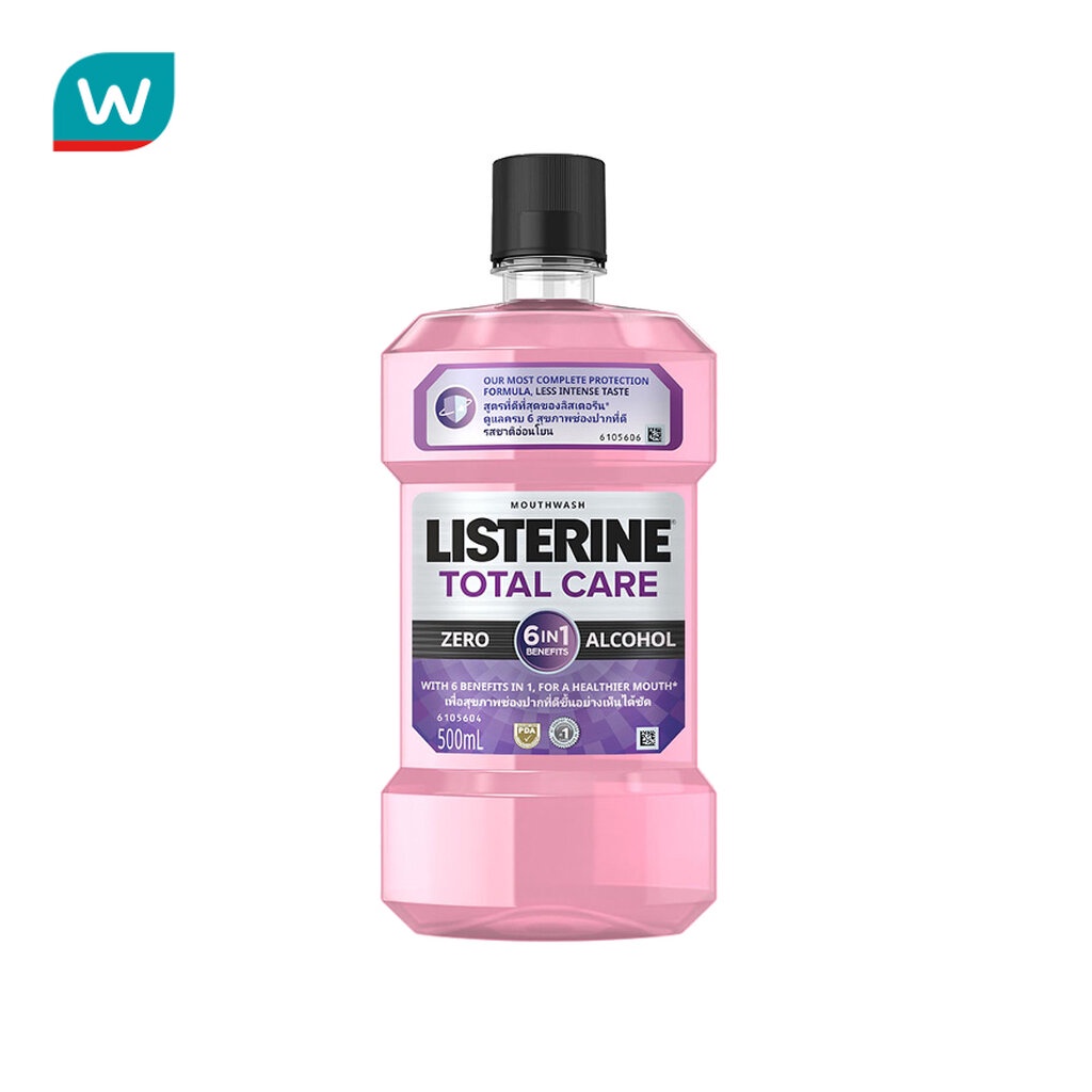 Listerine ลิสเตอรีน น้ำยาบ้วนปาก โทเทิล แคร์ ซีโร่ 500 มล.