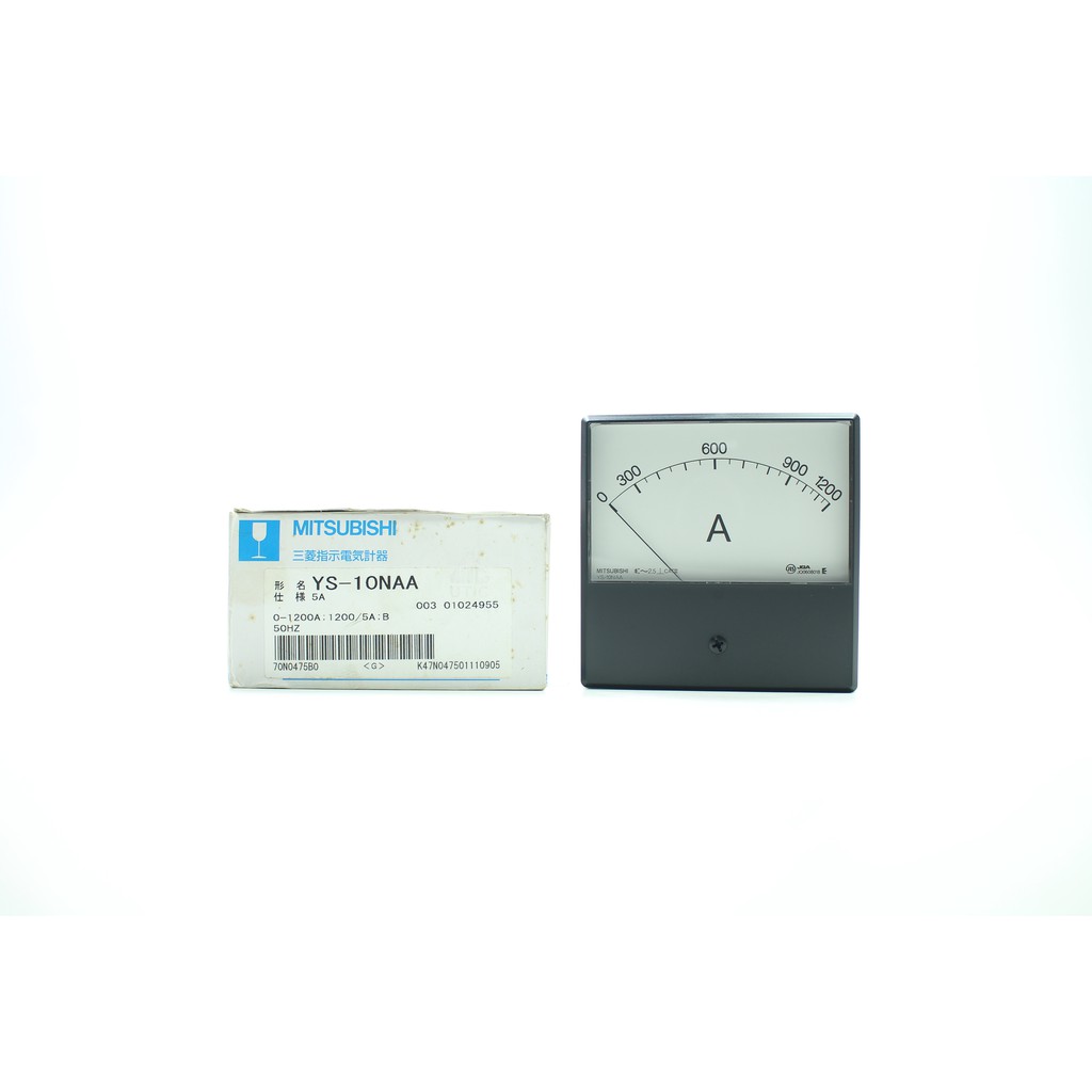 YS-10NAA 5A 0-1200A : 1200/5A : B MITSUBISHI AMMETER