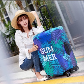 ผ้าคลุมกระเป๋าเดินทาง สำหรับกระเป๋า 18-32 นิ้ว แบบยืดได้ ใส่ได้ฟิตพอดี Luggage Cover