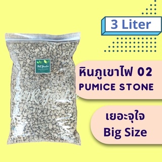 หินภูเขาไฟเม็ดใหญ่ หินพัมมิส Pumice Stone II 02 Grain size