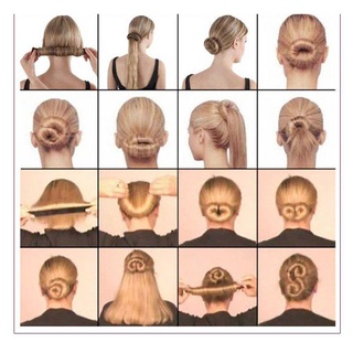 เครื่องมือทำมวยผมแบบมองไม่เห็น สำหรับผู้หญิง ม้วนผม ถักผม จั…