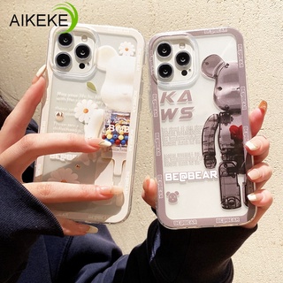 เคสโทรศัพท์มือถือ แบบใส ลายหมีโหด สําหรับ Vivo Y75 5G V17 V19 Y73S V15 S1 Pro V11i X70 X60 X50 X30 Pro V5 Lite V5S Y9S IQOO 8 Pro 7 5 3 U5 Z3 Z5 Neo 5 3 เคส