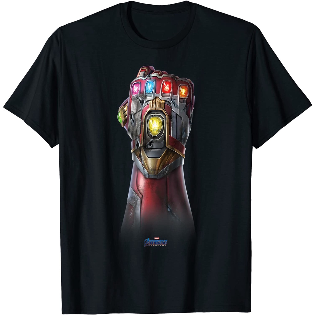 เสื้อยืดผ้าฝ้ายพรีเมี่ยม เสื้อยืด พิมพ์ลายโลโก้ Marvel Avengers Endgame Infinity Stone Kaostlet สําหรับผู้ชาย