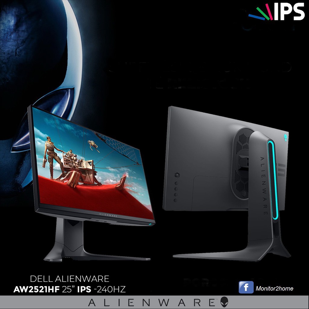 Alienware Aw2521hf Fast Ips 1ms 240hz Gaming Monitor Ips Led Backlit 19 X 1080 At 240 Hz Adaptive Sync 99 Srgb Dp H Shopee Thailand