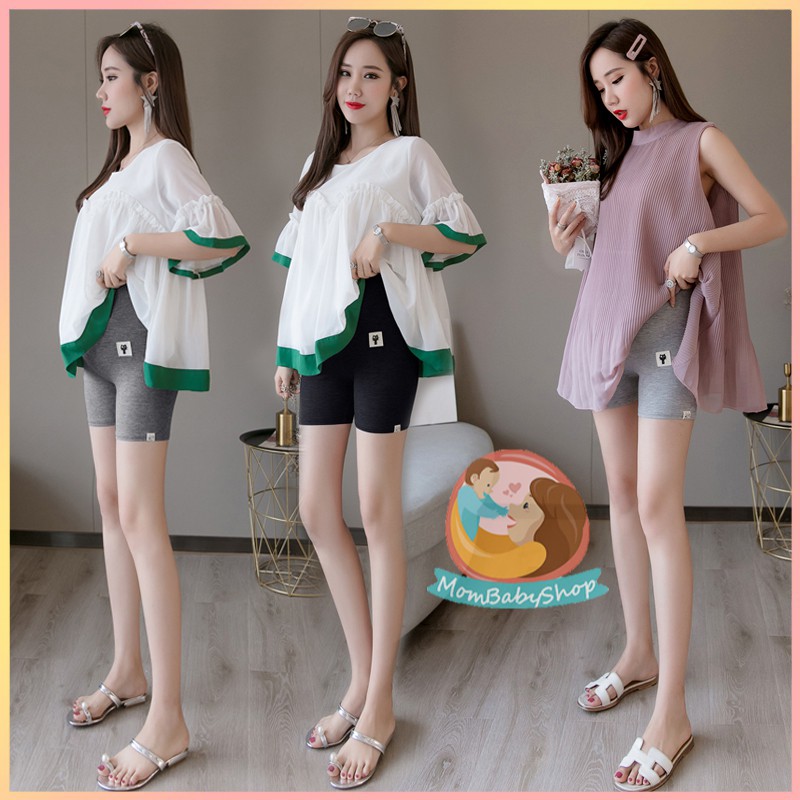 🚀พร้อมส่ง🚀 กางเกงคนท้องขาสั้น สำหรับคนท้อง รุ่น333 มีสายปรับระดับ รองรับการขยายของ