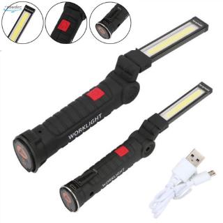 New W/ Hook Black Work Light Magnet Multifunction Rechargeable Magnetic Plastic Lamp Inspect Energy saving Flashlight