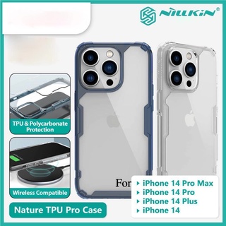 เคสใส กันกระแทก สำหรับ iPhone 14 / 14 Pro / 14 Plus / 14 Pro Max  ขอบนิ่ม หลังแข็ง Nillkin Nature TPU Pro Hybrid