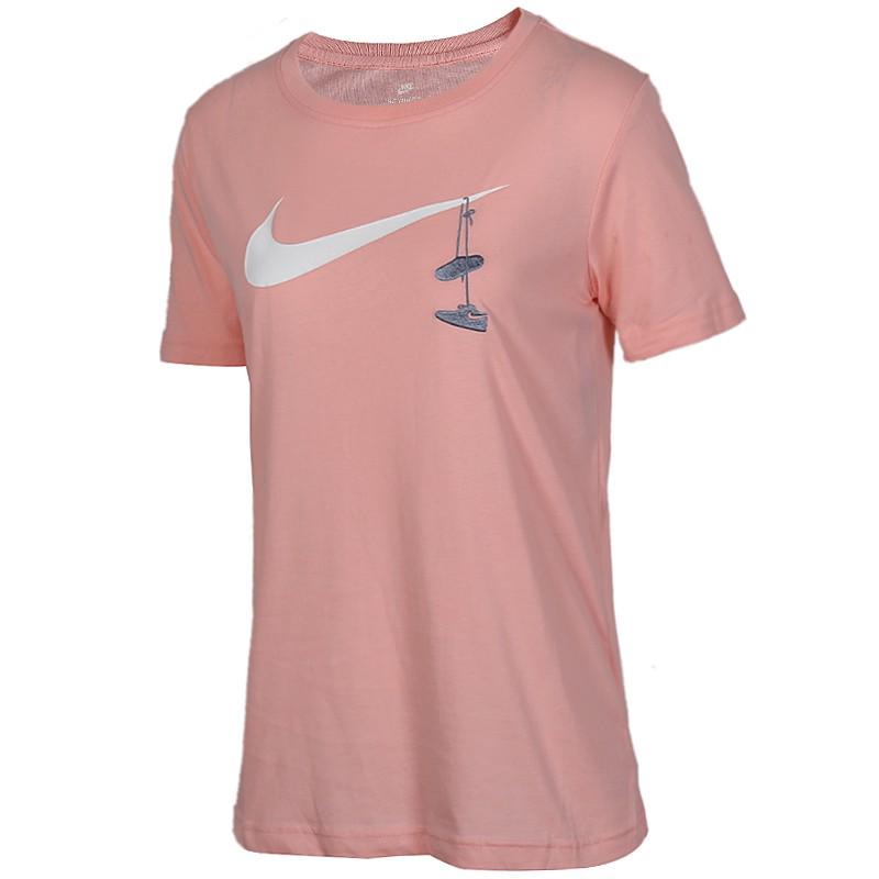 Original nike womens short sleeve tshirt black Pink 923335 JUST DO IT