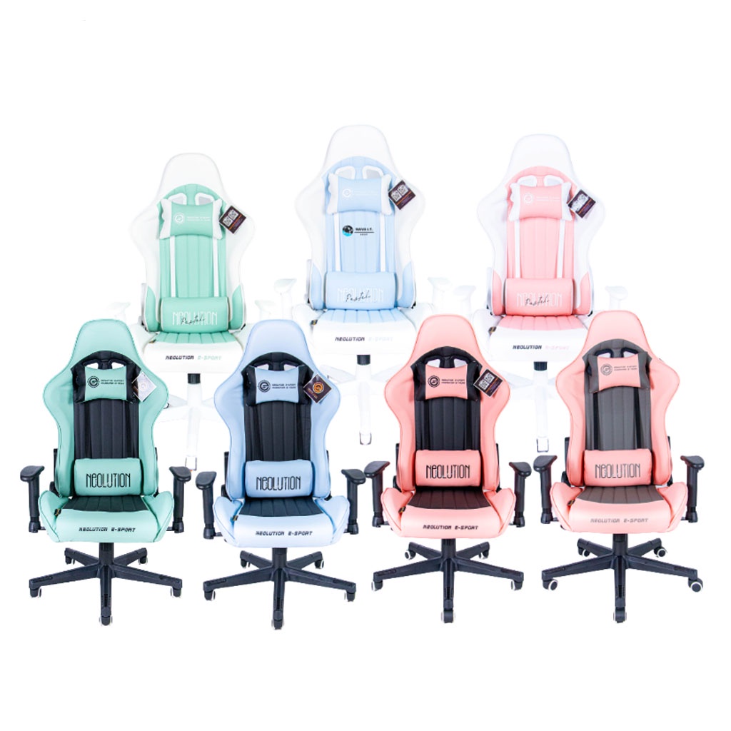 Neolution E-Sport Pastel Colors Gaming Chair เก้าอี้เกมมิ่ง - (สีชมพู,ฟ้า,เขียว)