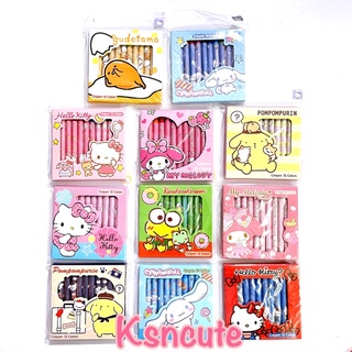 สีเทียน ซานริโอ้ sanrio 12สี ลิขสิทธิ์แท้