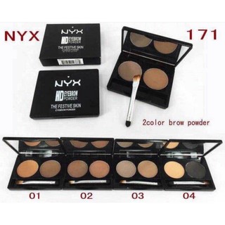 คิ้วฝุ่น nyx hd eyebrow powder 2color brow.