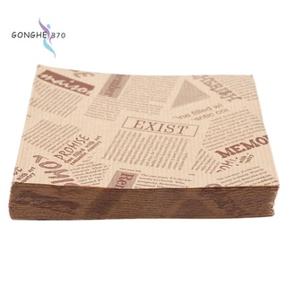 100pcs 12x12cm Sandwich Donut Bread Bag Biscuits Doughnut Paper Bags Oilproof Bread Craft Bakery Food Packing Kraft