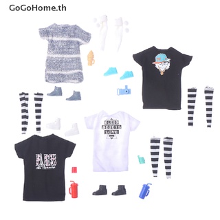 Gogo ชุดเสื้อผ้าลําลอง แฟชั่น สําหรับตุ๊กตา 1/6 30 ซม. 5 ชิ้น ต่อชุด