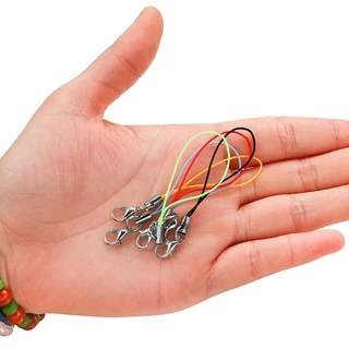 สายคล้องมือถือสีพร้อมอุปกรณ์ DIY (100 ชิ้น/เซ็ต 72 มม.)