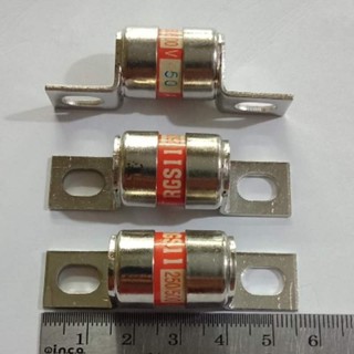 (ใส่โค้ดPEPE333 ลดเพิ่ม 15%)RGS11 50A 250/500V FUSE LINK (แพ็ค1ตัว) ฟิวส์ลิงค์ FAST ACTING FUSE 50A 250V / 500V