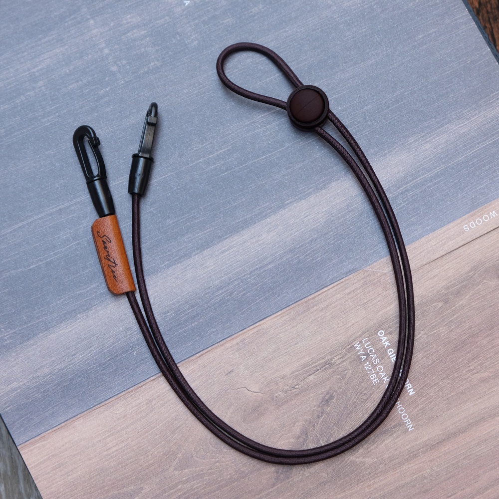 สายคล้องแมส สลักชื่อคุณ ที่Tagหนังได้  แนวMinimal สี Brown สีน้ำตาลวินเทจ - รูปที่ 3