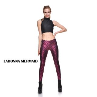 Mermaid leggings Cherry USA เลกกิ้งนางเงือก