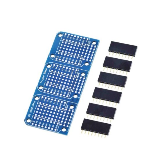 ฐานสามเท่าสําหรับ ESP8266 D1 Mini Pro บอร์ดพัฒนา WiFi