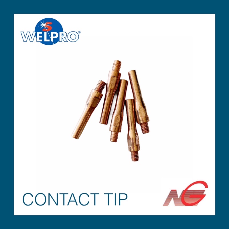 อุปกรณ์ WELPRO CONTACT TIP MIG 200Y / 250Y 0.8 - 1.2 5ชิ้น/ชุด