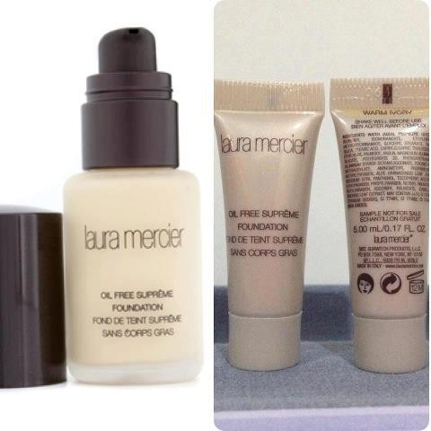 Beauty-Siam แท้ทั้งร้าน !!!! รองพื้นแบบหลอด5ml LAURA MERCIER OIL-FREE SUPREME FOUNDATION