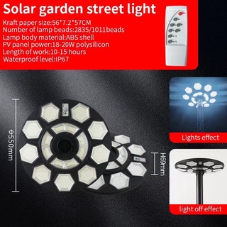 โคมไฟ UFO150000W UFO Square Light ไฟถนน ไฟโซล่าเซลล์ Solar Street Light พลังงานแสงอาทิตย์ LED 5.5