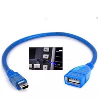 สายUSB2.0 Female to Mini USB Male Cable Adapter 5P OTG V3 สายต่อUSB AUX All New ISUZU D-max