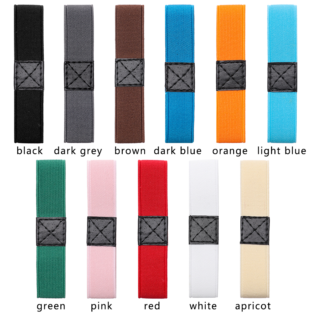 NEXTSHOP สายรัดรองเท้า แบบยืดหยุ่นสูง สีพื้น ป้องกันการหลุด สำหรับสตรี 1 คู่