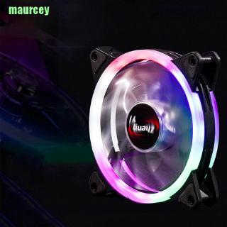 พัดลมระบายความร้อน led rgb 12 ซม dc 12v brushless สําหรับเคสคอมพิวเตอร์ pc cpu