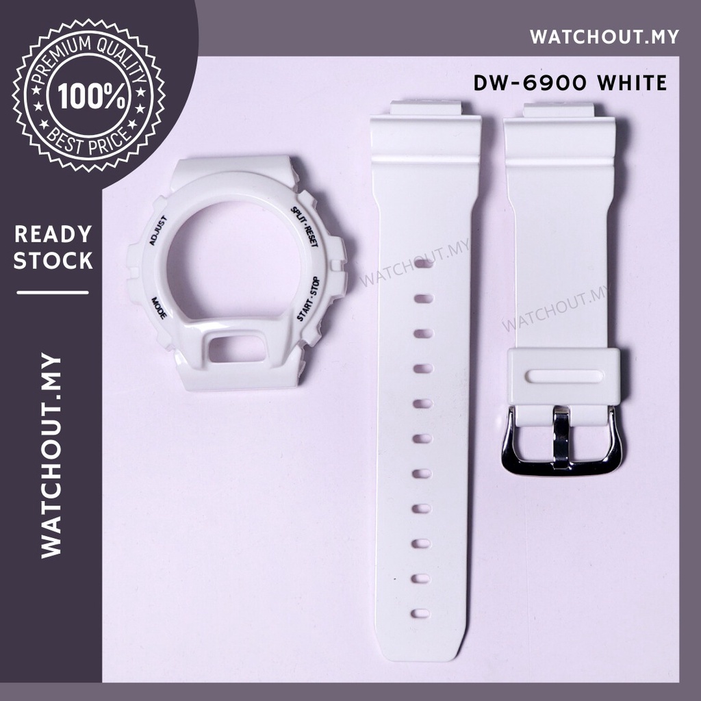 G shock DW 6900 สายนาฬิกาข้อมือ สีขาว สําหรับ bnb dw6900