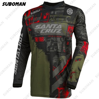 เสื้อกีฬาแขนสั้น ลายทีมจักรยานเสือภูเขา Downhill Jerseys Offroad DH Motocross 2024