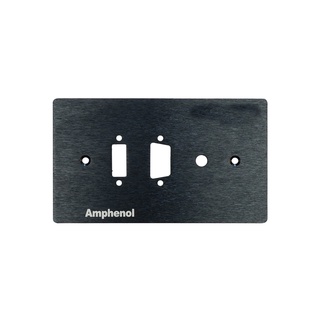 AMPHENOL AMW-V-HDMI-003PB Aluminium Outlet Plate Black Colour